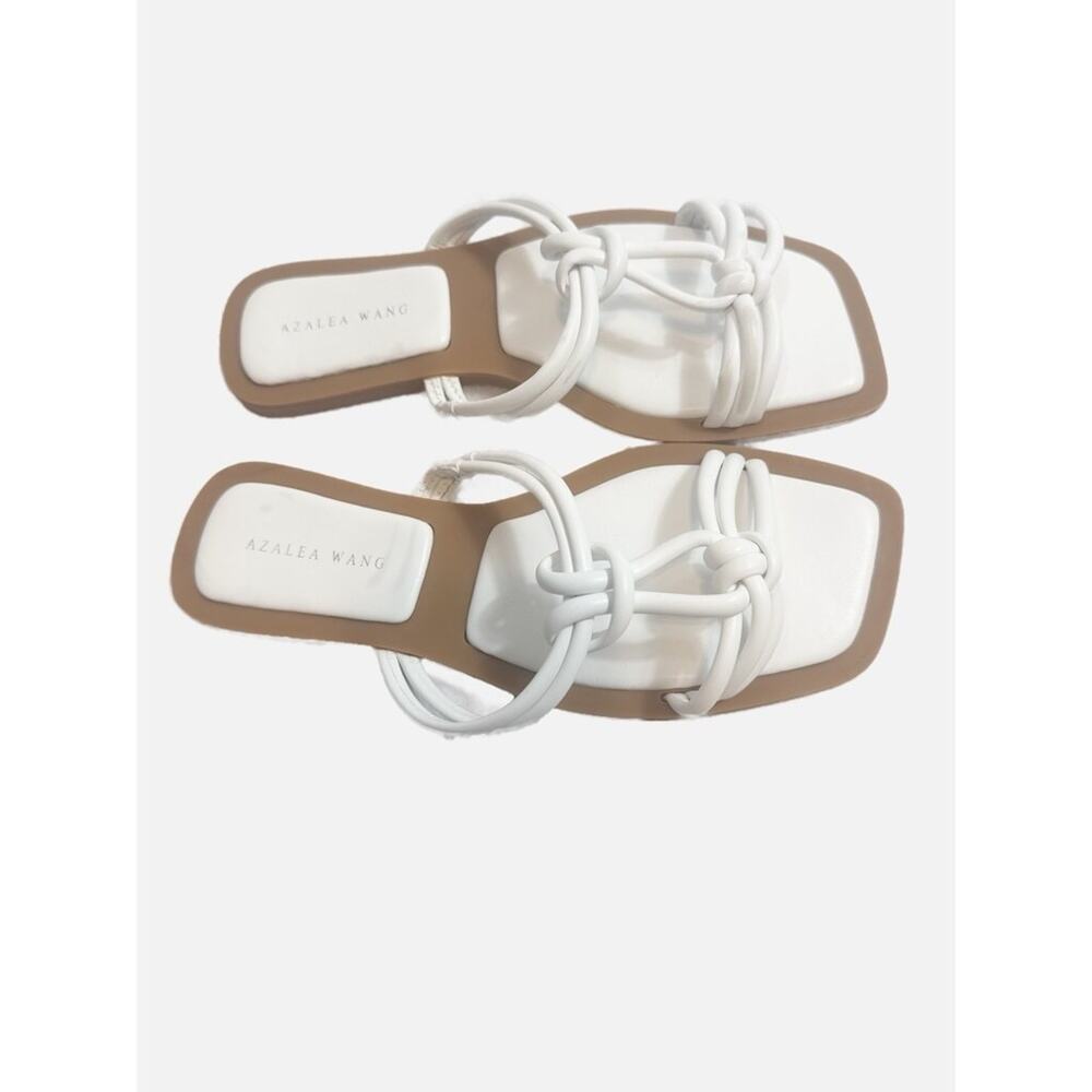 AZALEA WANG White Knotted Flat Sandals Size 7 – New! - Picture 3 of 3